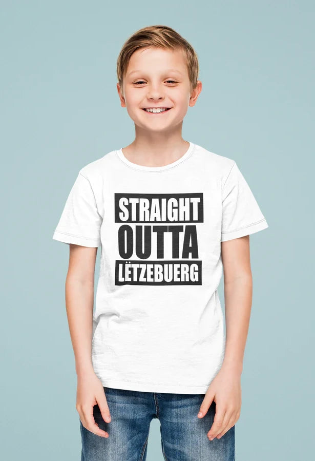 Straight Outta Letzebuerg  - Kinder T-Shirt
